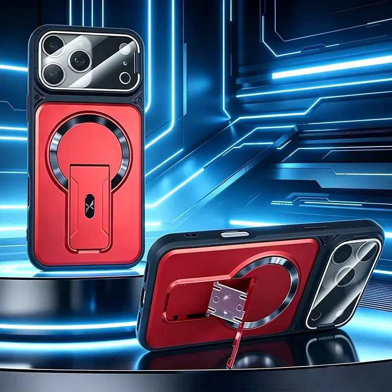 2-in-1 iPhone Case with Hidden Kickstand & Camera Lens Protection – Hands-Free Viewing Made Easy